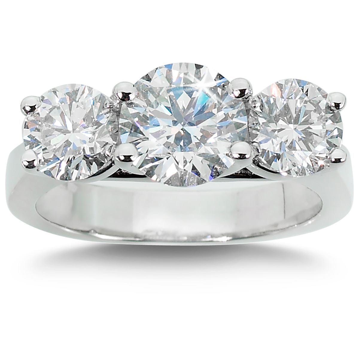 Anillo, 3.00 ctw Diamantes, Platino