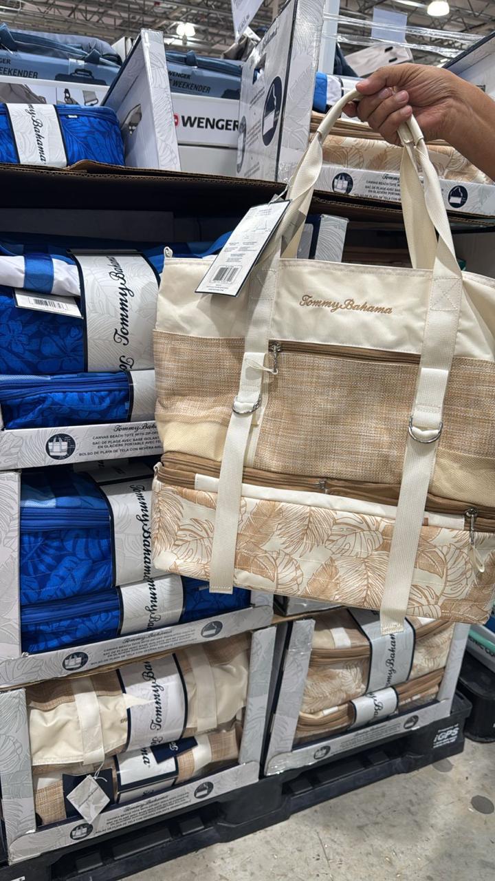 Bolsa de playa Tommy Bahama color natural