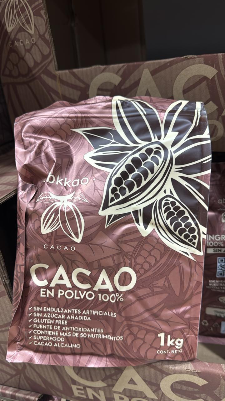 Cacao en polvo 100% 1 kg
