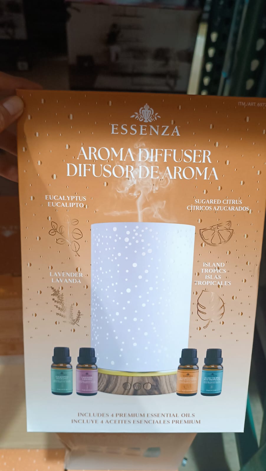 Difusor electrico ultrasonico con 4 aceites
