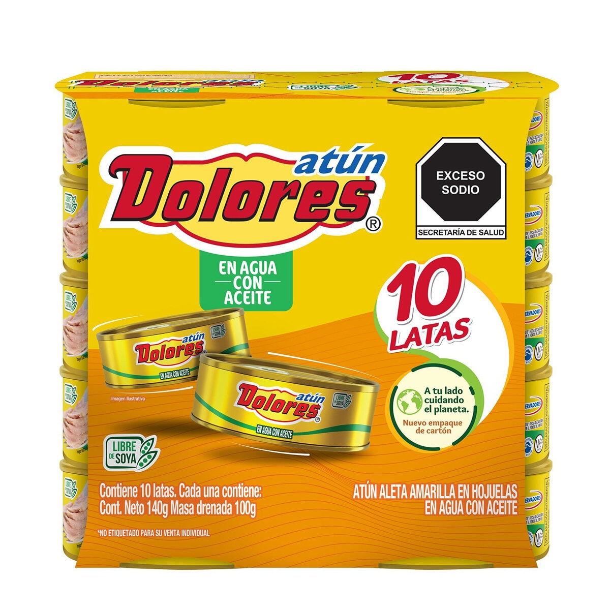 Dolores Atun en Aceite 10 pzas de 140 g