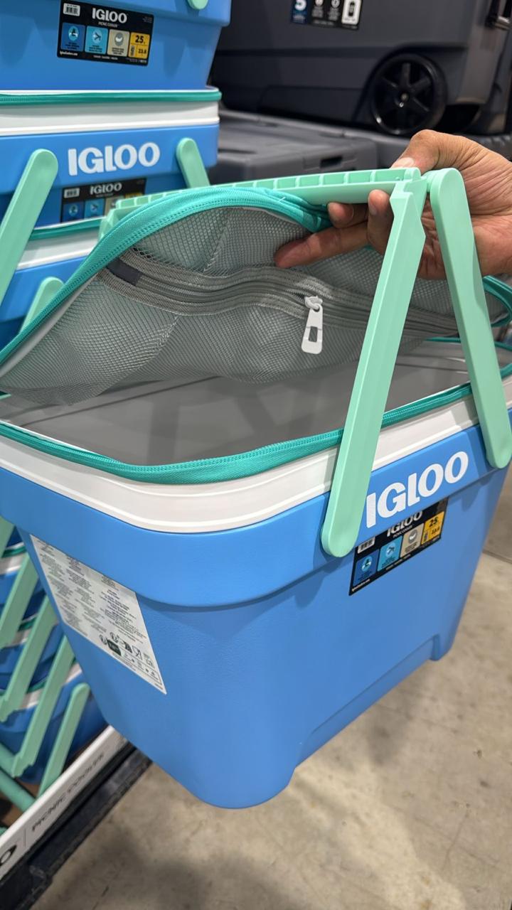 Hielera Igloo cesta de picnic con tapa de malla