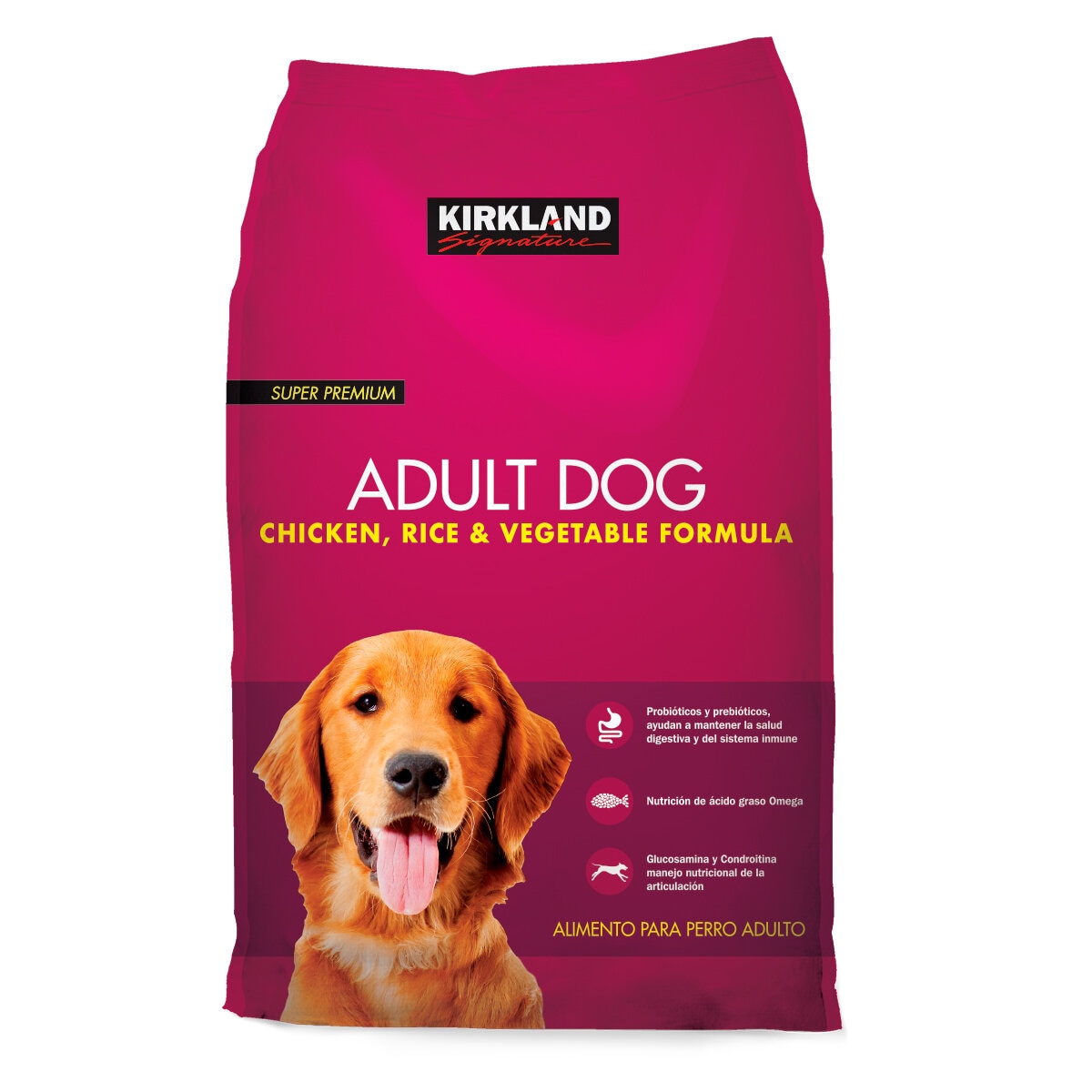 Kirkland Signature Alimento para Perro Adulto con Pollo y Arroz 18.1 Kg
