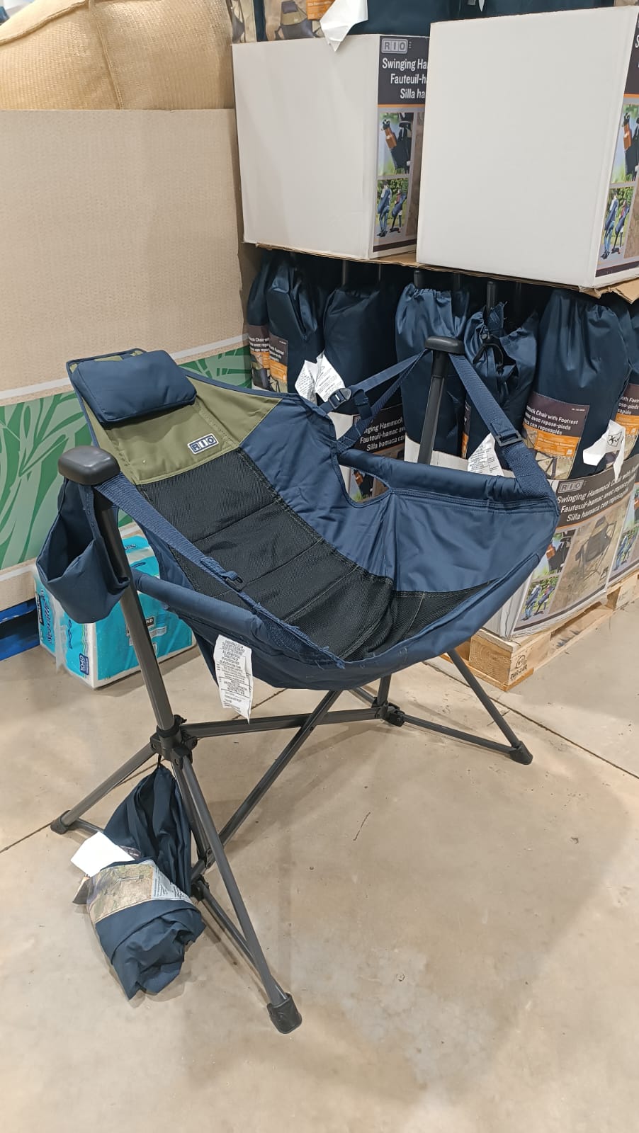 Silla tipo hamaca para acampar