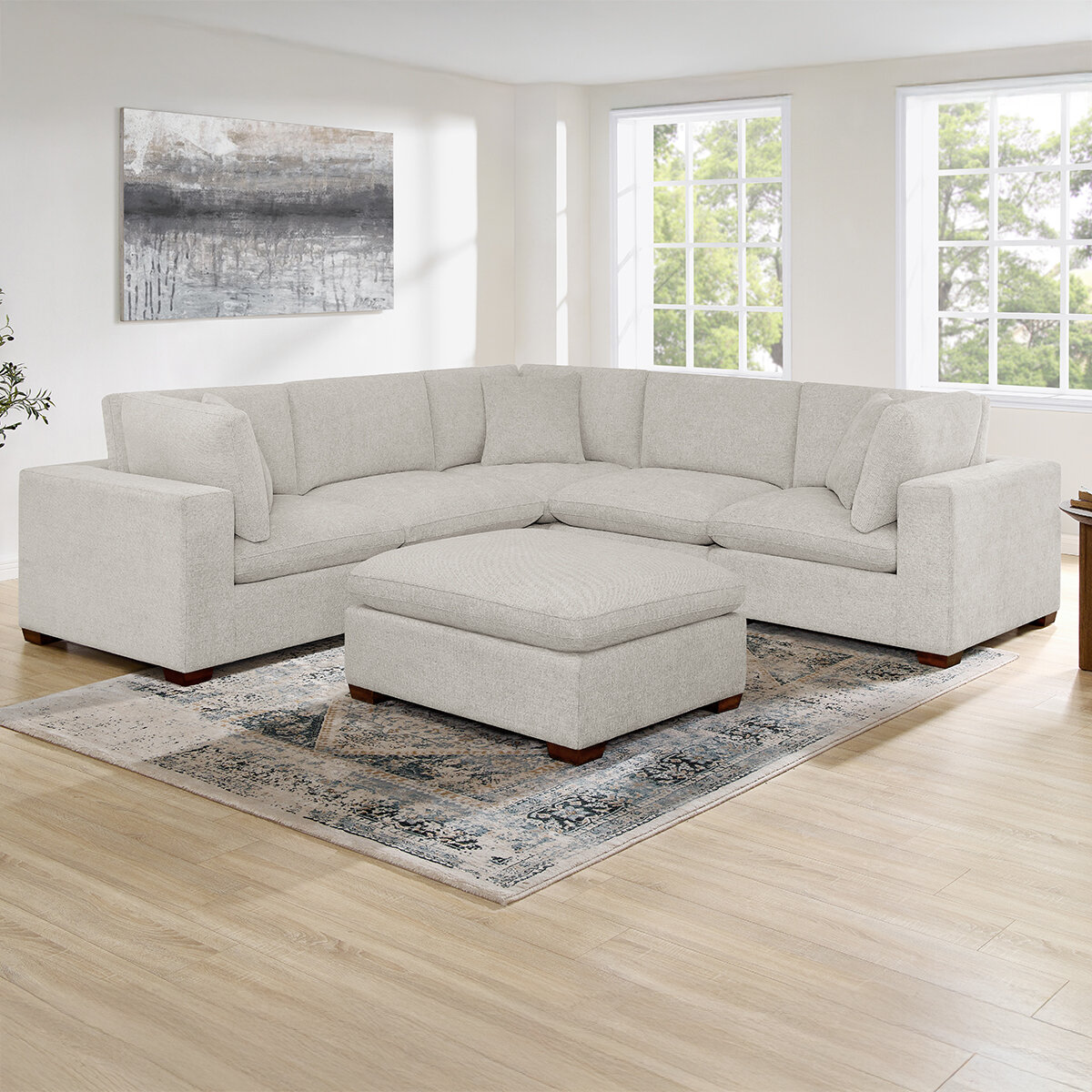Sofa Modular de Tela de 6 Piezas